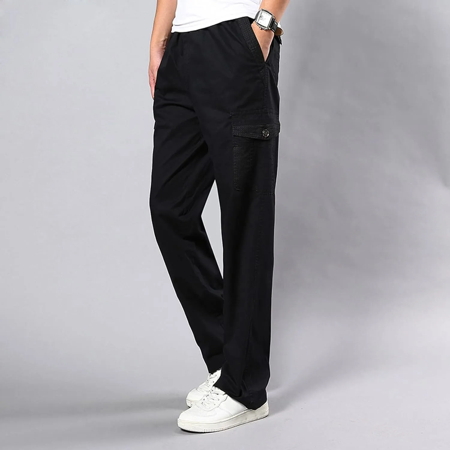 Mens Tactical Pants Stretch Flex Men's Wild Cargo Pants Casual Joggers Sweatpants Outdoor Waterproof Hiking Work Pants