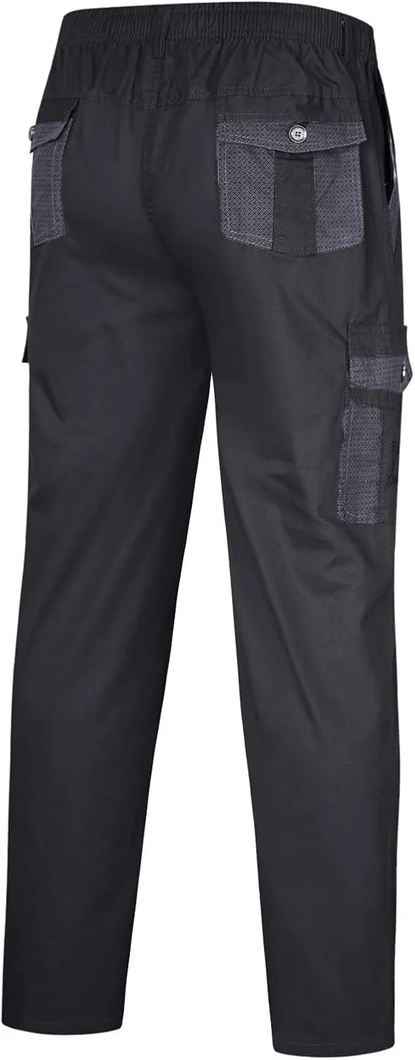 Mens Tactical Pants Stretch Flex Men's Wild Cargo Pants Casual Joggers Sweatpants Outdoor Waterproof Hiking Work Pants