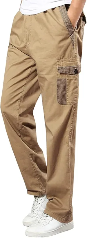 Mens Tactical Pants Stretch Flex Men's Wild Cargo Pants Casual Joggers Sweatpants Outdoor Waterproof Hiking Work Pants