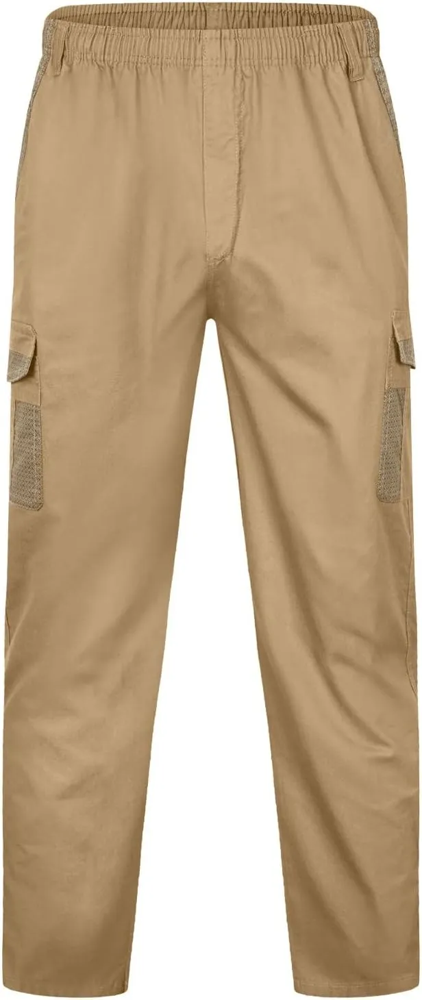 Mens Tactical Pants Stretch Flex Men's Wild Cargo Pants Casual Joggers Sweatpants Outdoor Waterproof Hiking Work Pants