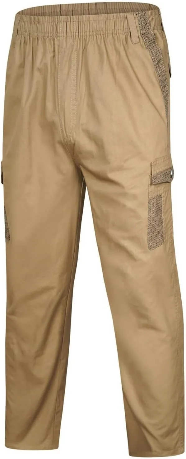 Mens Tactical Pants Stretch Flex Men's Wild Cargo Pants Casual Joggers Sweatpants Outdoor Waterproof Hiking Work Pants