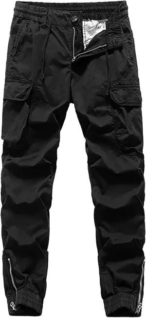 MIDOO Tactical Pants for Men Stretch Casual Loose Straight Sweatpants Outdoor Lightweight Work Hiking Pants Jogger Tousers
