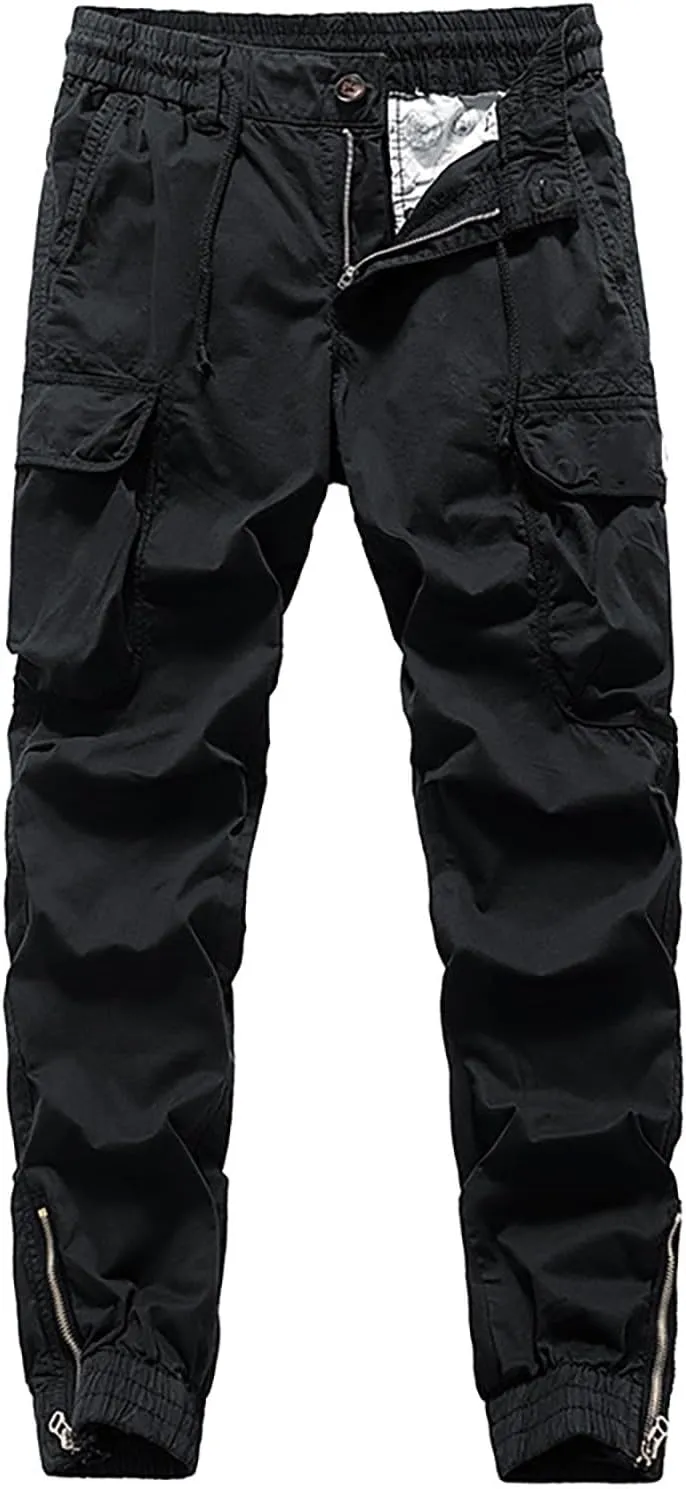 MIDOO Tactical Pants for Men Stretch Casual Loose Straight Sweatpants Outdoor Lightweight Work Hiking Pants Jogger Tousers