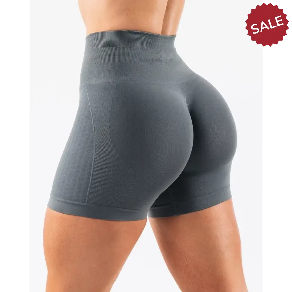 NCLAGEN Womens Seamless Gym Yoga Shorts  High Waist Butt Scrunch Leggings