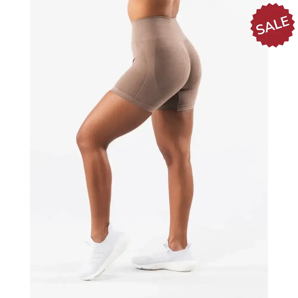 NCLAGEN Womens Seamless Gym Yoga Shorts  High Waist Butt Scrunch Leggings