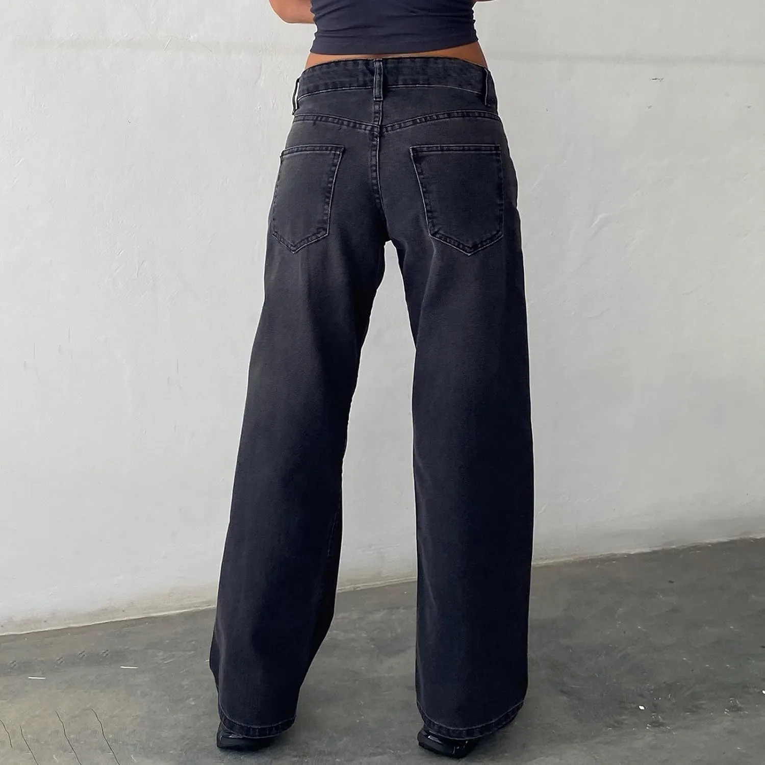 Oprah's Favorite Jeans Pants High Waisted Cropped Denim Pants Tummy Control Sailor Wide Leg Trouser Chiccurva Jeans