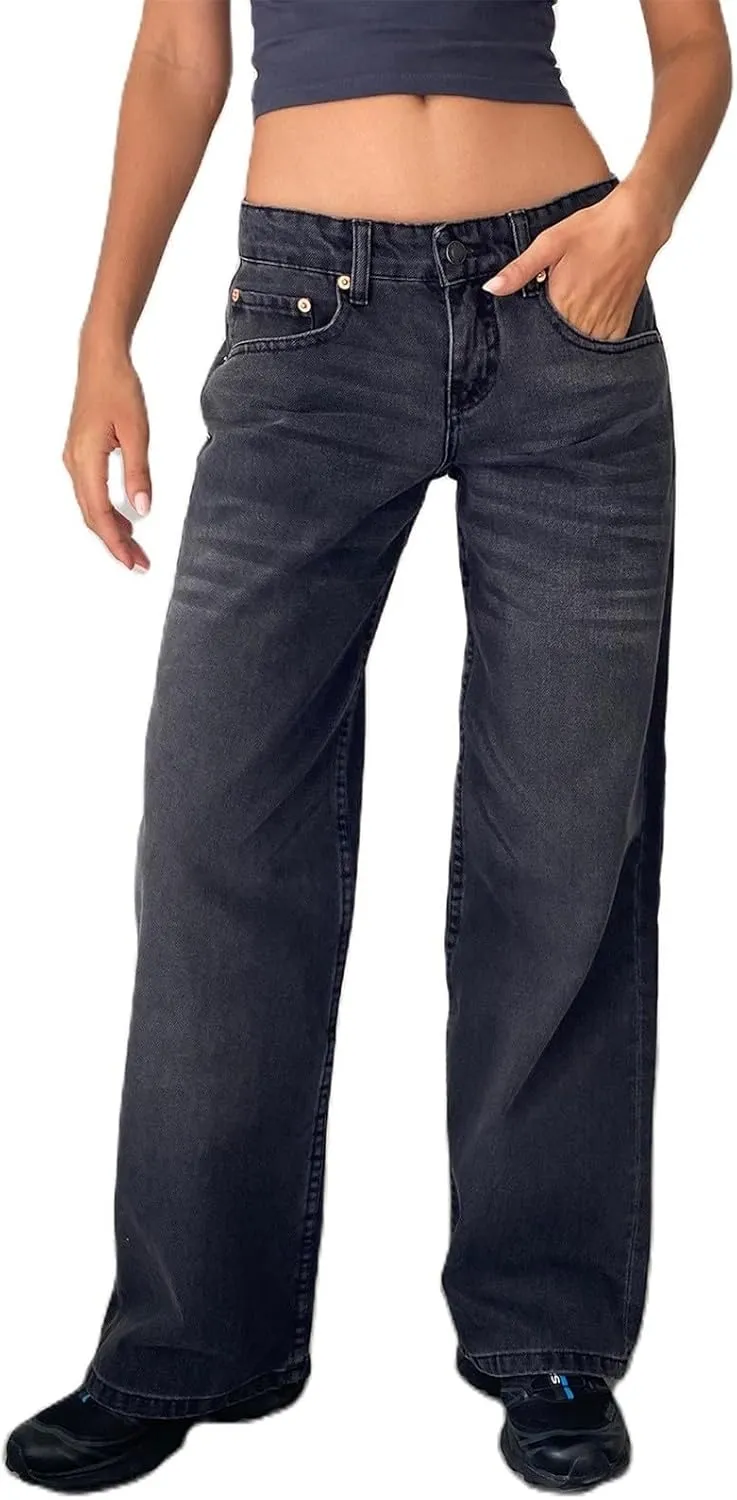 Oprah's Favorite Jeans Pants High Waisted Cropped Denim Pants Tummy Control Sailor Wide Leg Trouser Chiccurva Jeans