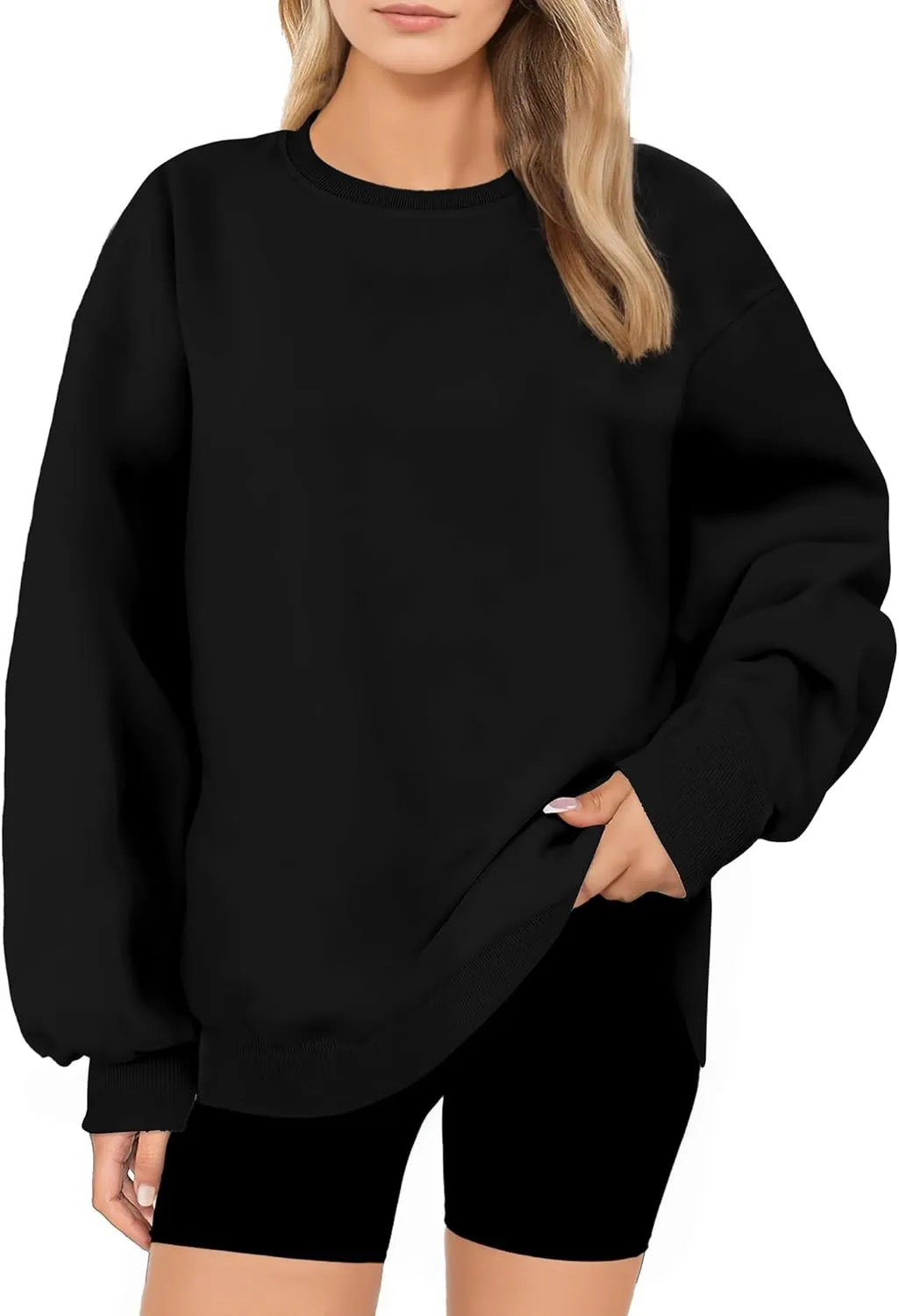 Oversized Sweatshirt for Women, Crewneck Sweatshirts Women Pullover Long Sleeves, Pullover Sweaters Casual Clothes