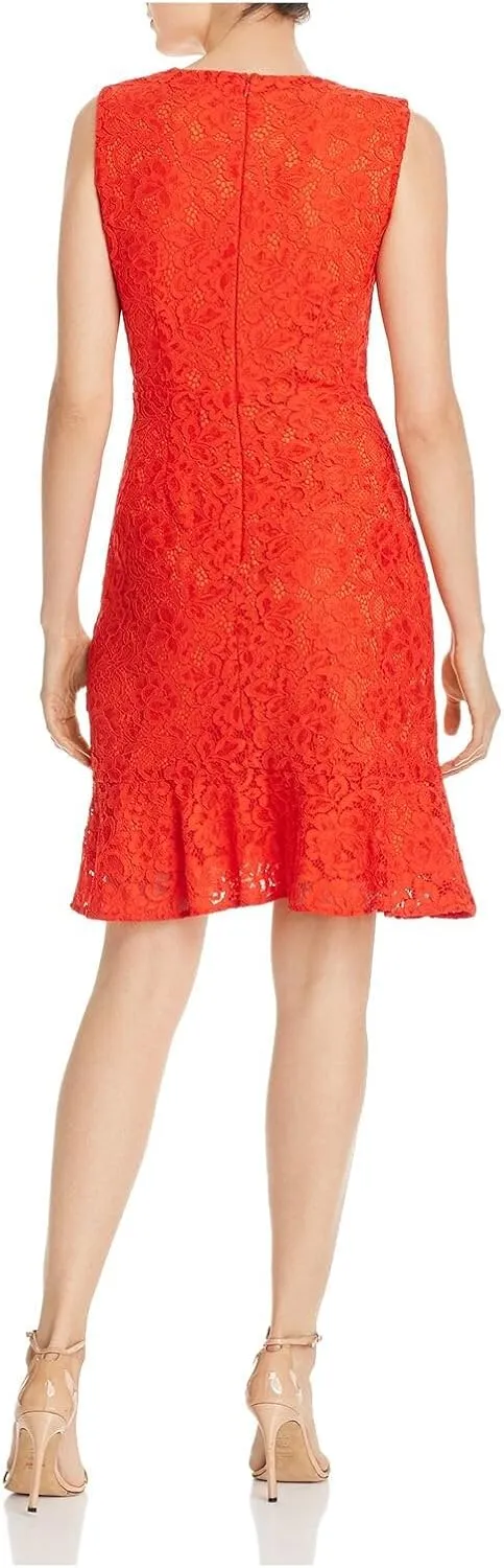 Sam Edelman Women's Sleeveless Ruffle Tiered Hem Dress: Mini