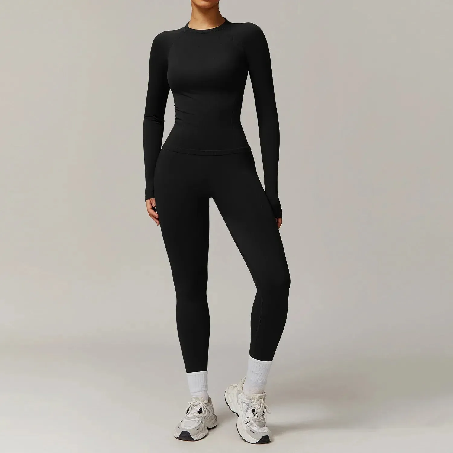 Seamless 2 Piece Fitness Leggings Set