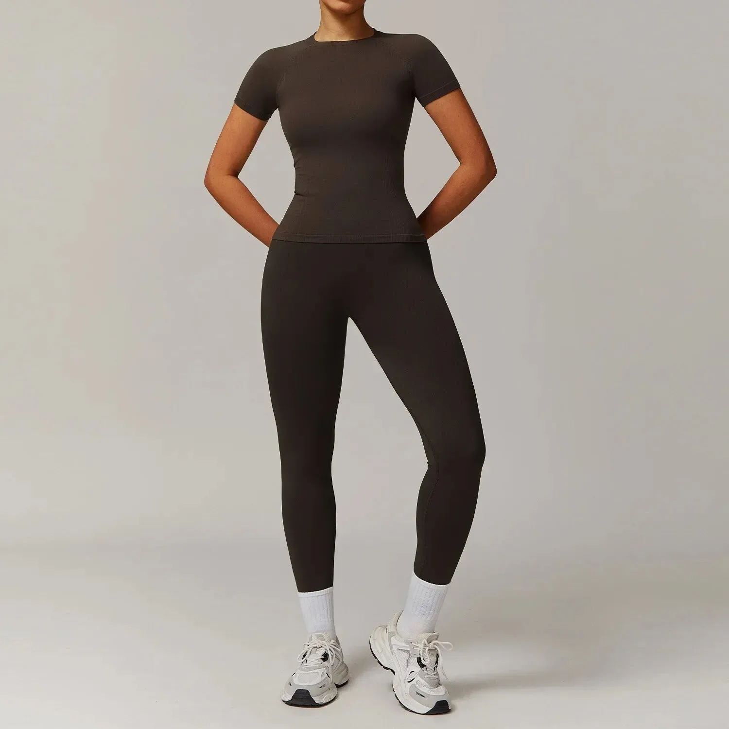 Seamless 2 Piece Fitness Leggings Set
