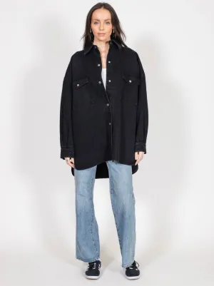 Shania Denim Jacket | Black Denim