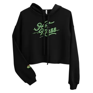 Slime Hot Mess Women's Fleece Crop Hooded Sweatshirt
