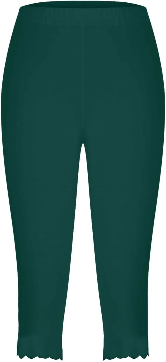 Summer Capri Leggings for Women Slim Fitting Soft Yoga Capris Lightweight Workout Running Yoga Pants Comfy Sweatpants