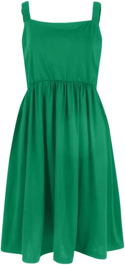 Summer Casual Cute Floral Flowy Square Neck Sundressses Women 2024 with Pocket A Line Flowy Beach Dress