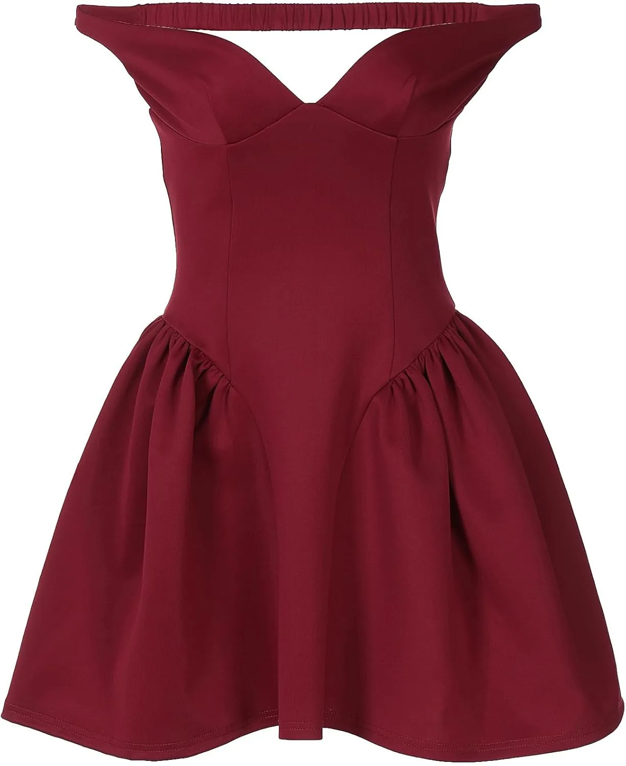 Summer Easter Dresses for Women 2025 Off The Shoulder Mini V A-line Ruffle Slim Fit Short Party Gown Dresses