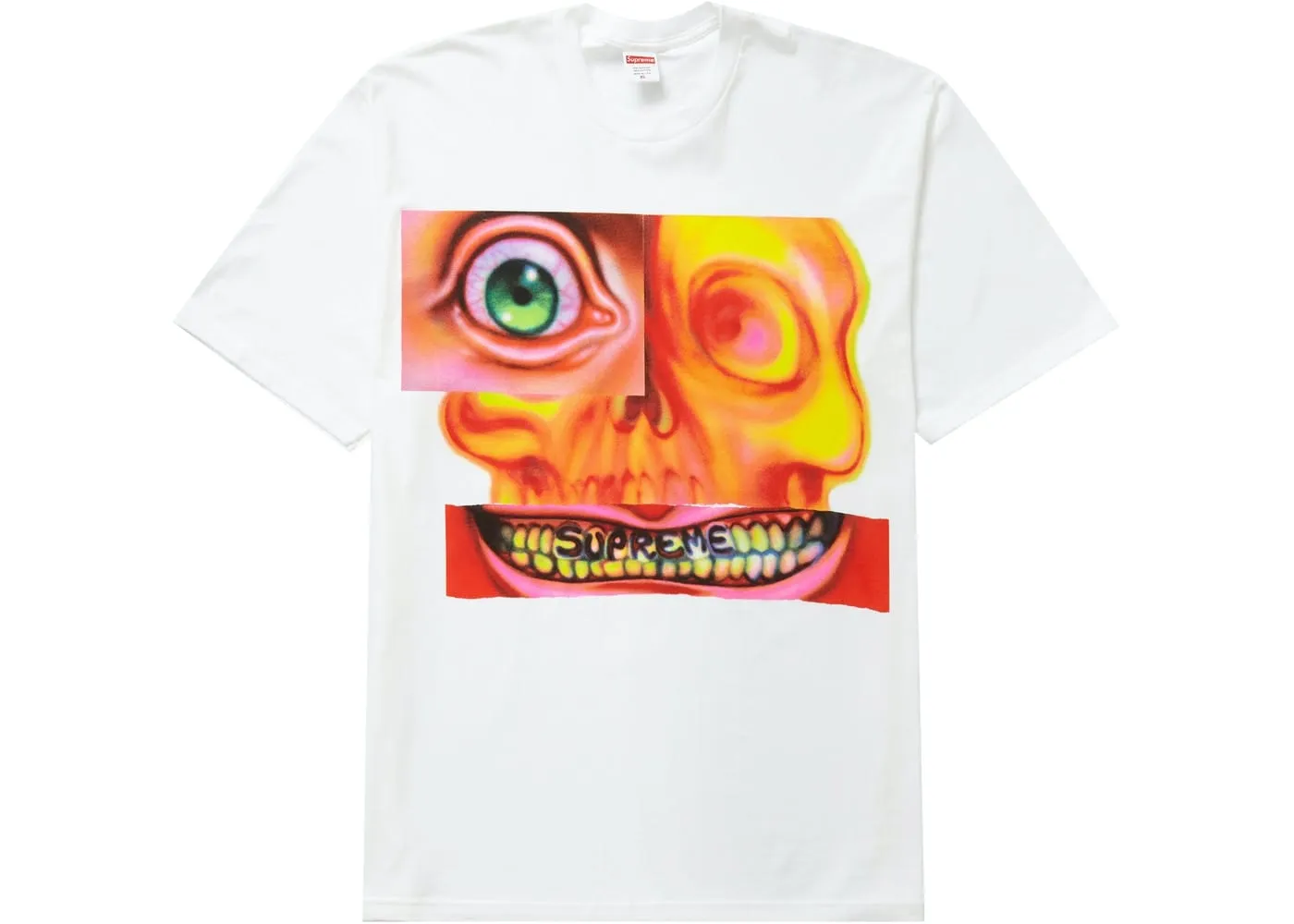 SUPREME FACE TEE WHITE