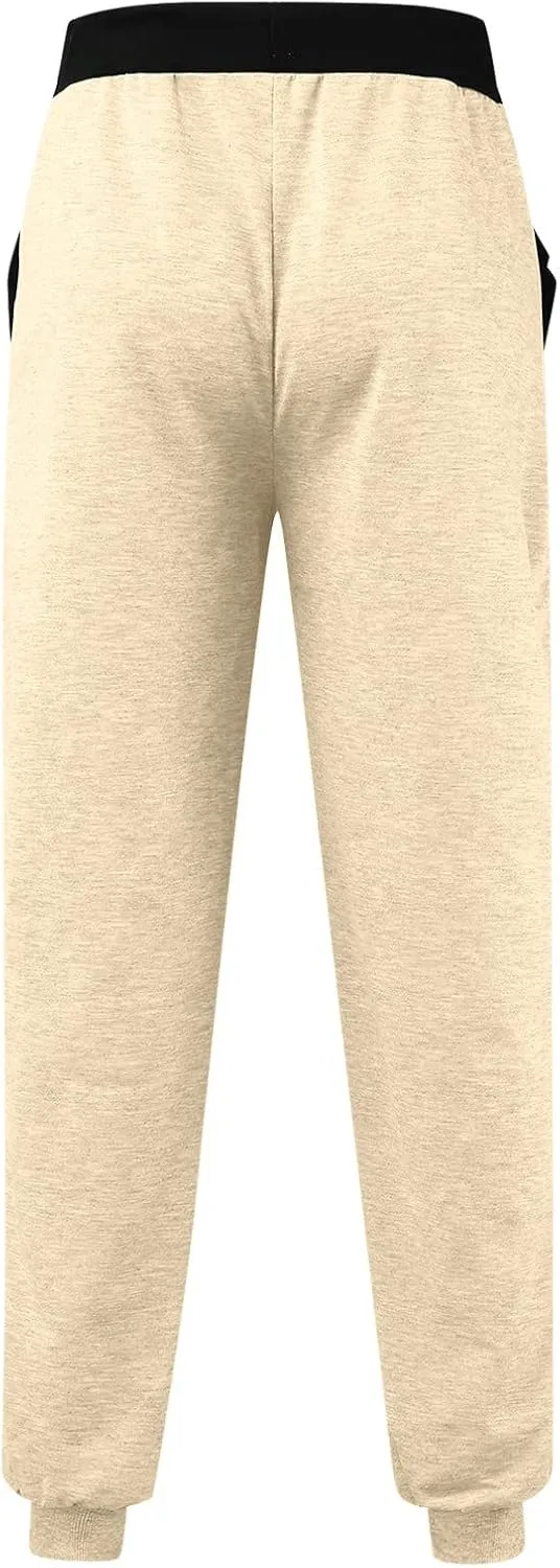 Sweatpants for Men Big and Tall Casual Mens Gifts Cargo Pants Hiking Workout Joggers Hop Punk Cargo Jogger Sweatpants