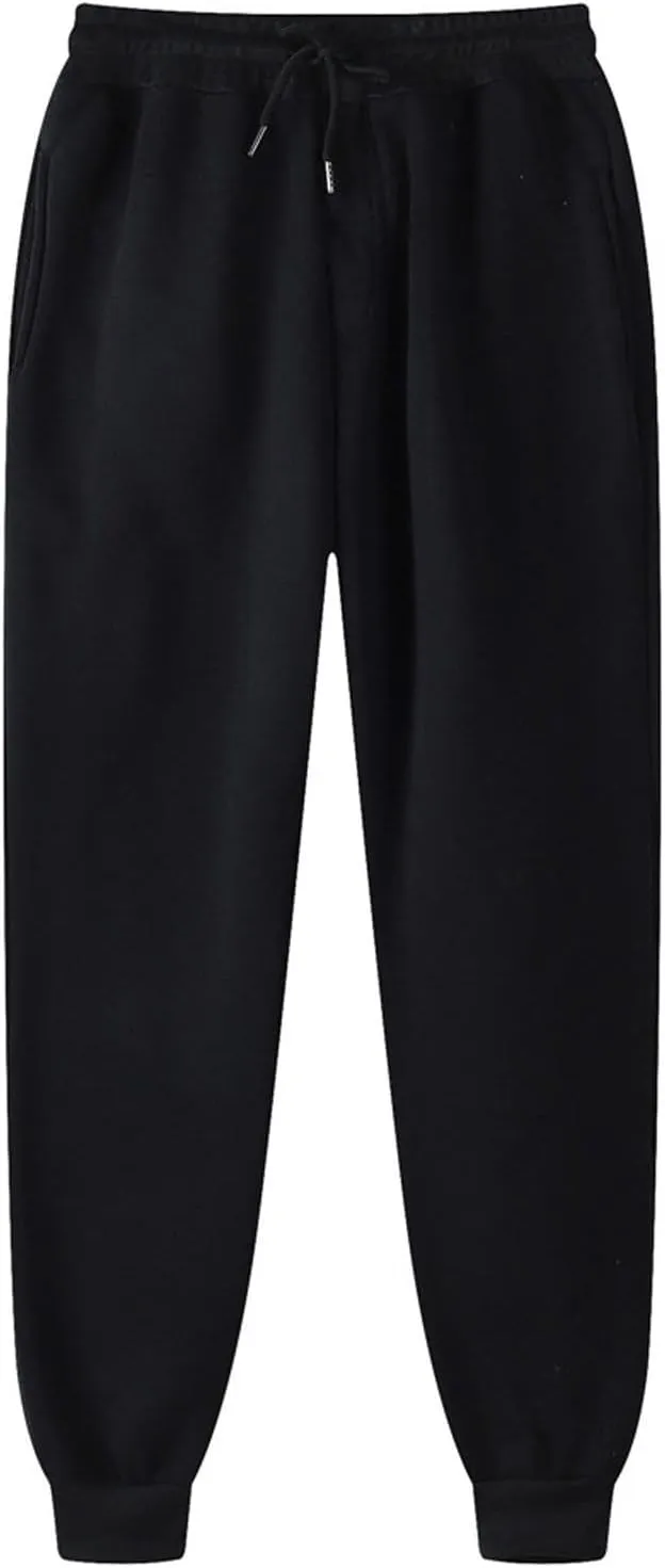 Sweatpants for Women Baggy High Waisted Soft Fleece Lining Joggers Pants Y2K Cinch Bottom Athletic Pant with Pockets