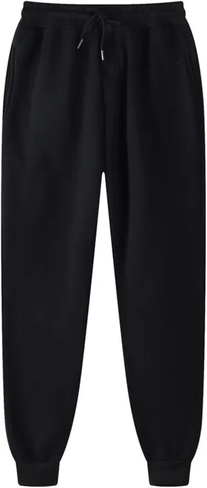 Sweatpants for Women Baggy High Waisted Soft Fleece Lining Joggers Pants Y2K Cinch Bottom Athletic Pant with Pockets