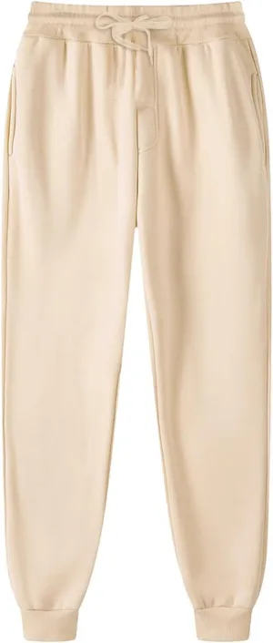 Sweatpants for Women Baggy High Waisted Soft Fleece Lining Joggers Pants Y2K Cinch Bottom Athletic Pant with Pockets