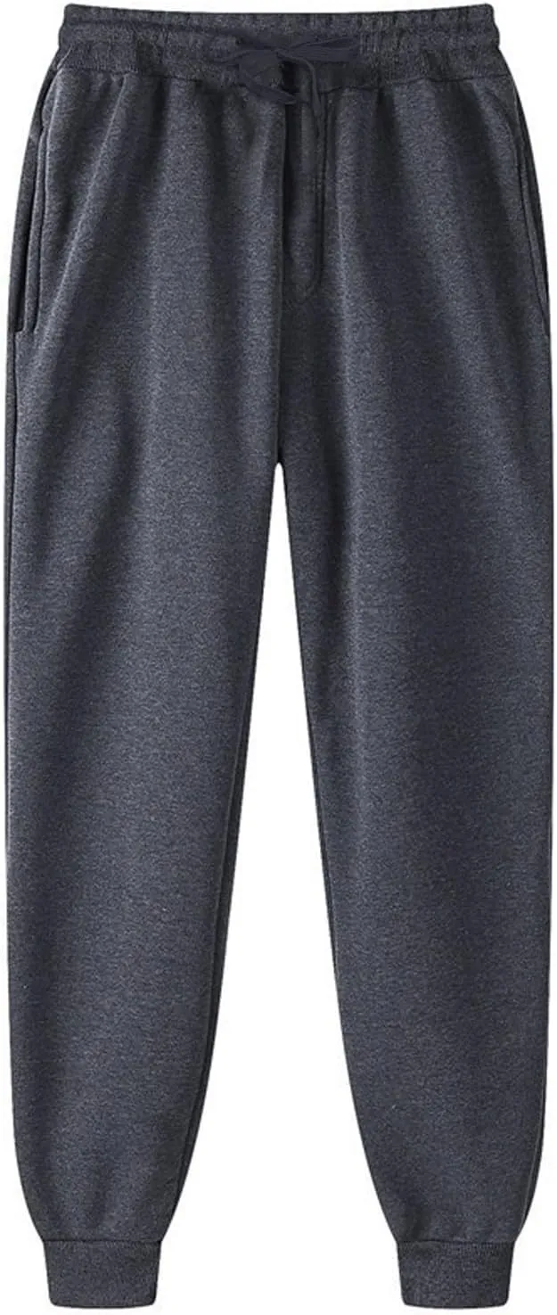 Sweatpants for Women Baggy High Waisted Soft Fleece Lining Joggers Pants Y2K Cinch Bottom Athletic Pant with Pockets
