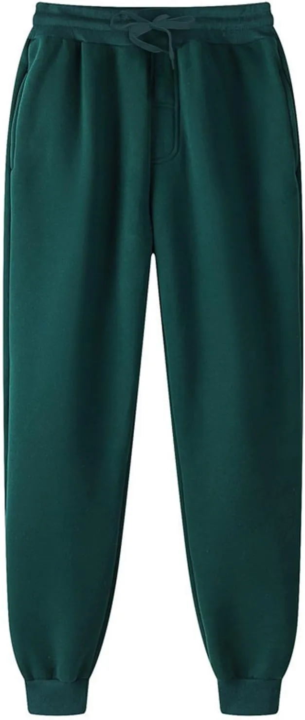 Sweatpants for Women Baggy High Waisted Soft Fleece Lining Joggers Pants Y2K Cinch Bottom Athletic Pant with Pockets