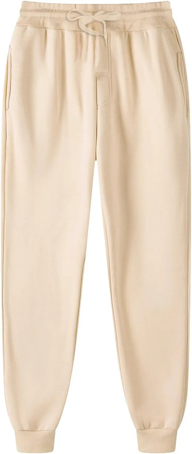 Sweatpants for Women Baggy High Waisted Soft Fleece Lining Joggers Pants Y2K Cinch Bottom Athletic Pant with Pockets