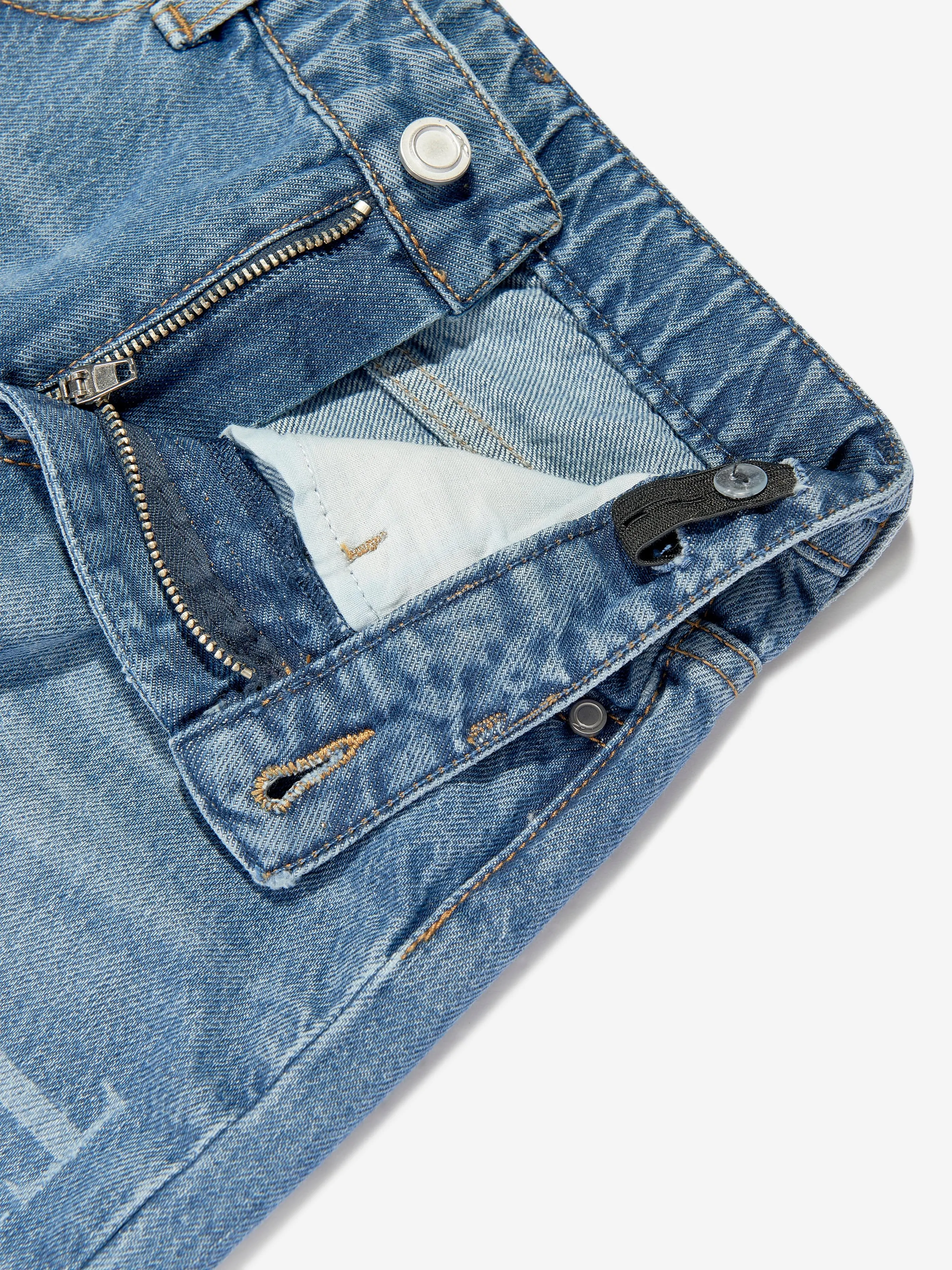 Trussardi Kids Duranti Logo Slim Jeans in Blue