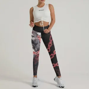 Warrior Panda Skull Leggings