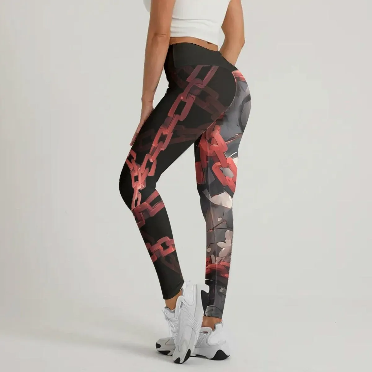 Warrior Panda Skull Leggings