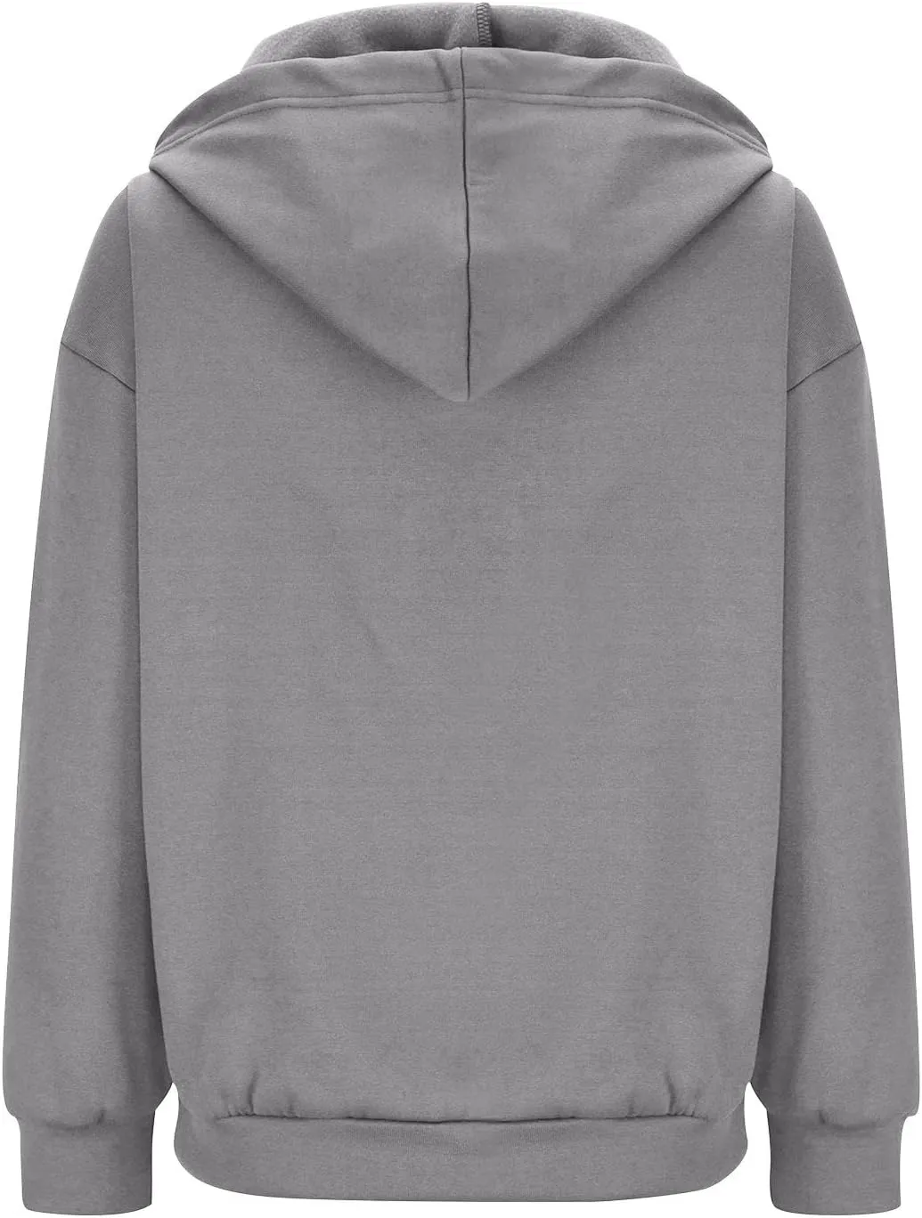 Women 2023 Sweatshirt Jackets Casual Long Sleeve Hoodies Full Zip Solid Cardigan Coats Outerwear with Pockets