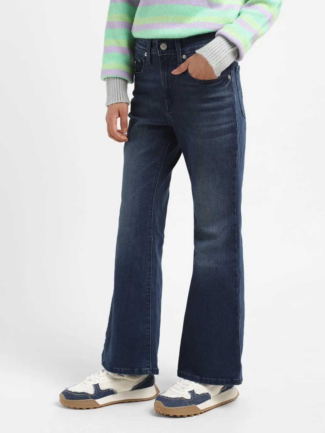 Women's 711 Indigo Bootcut Fit High Rise Jeans