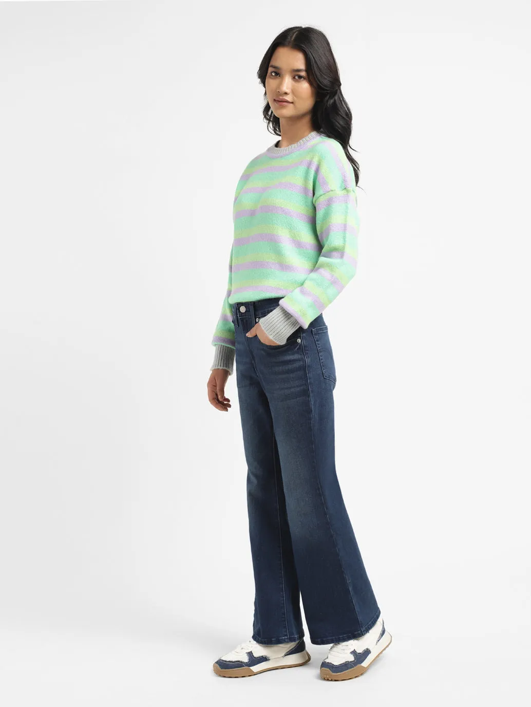 Women's 711 Indigo Bootcut Fit High Rise Jeans