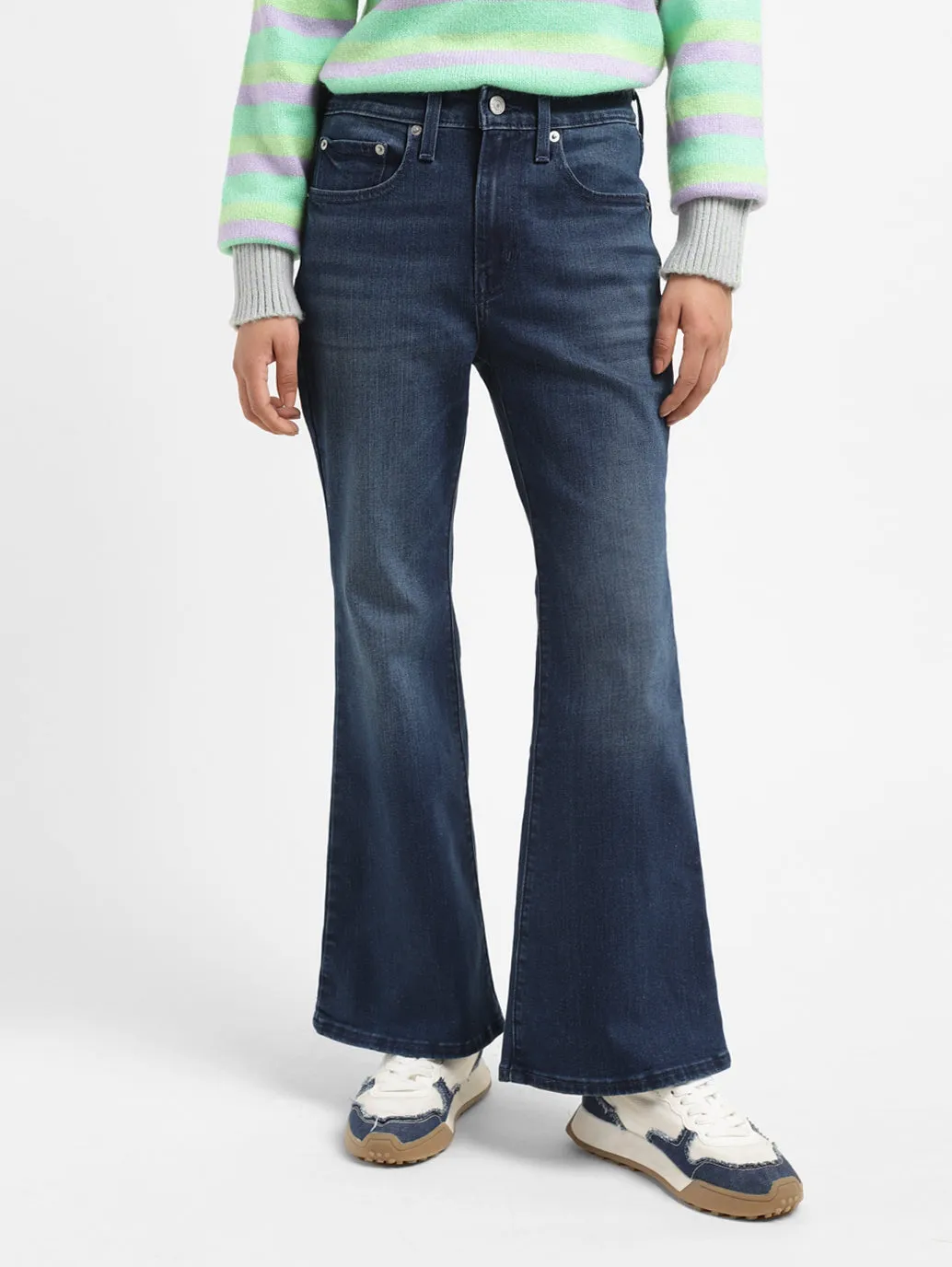 Women's 711 Indigo Bootcut Fit High Rise Jeans
