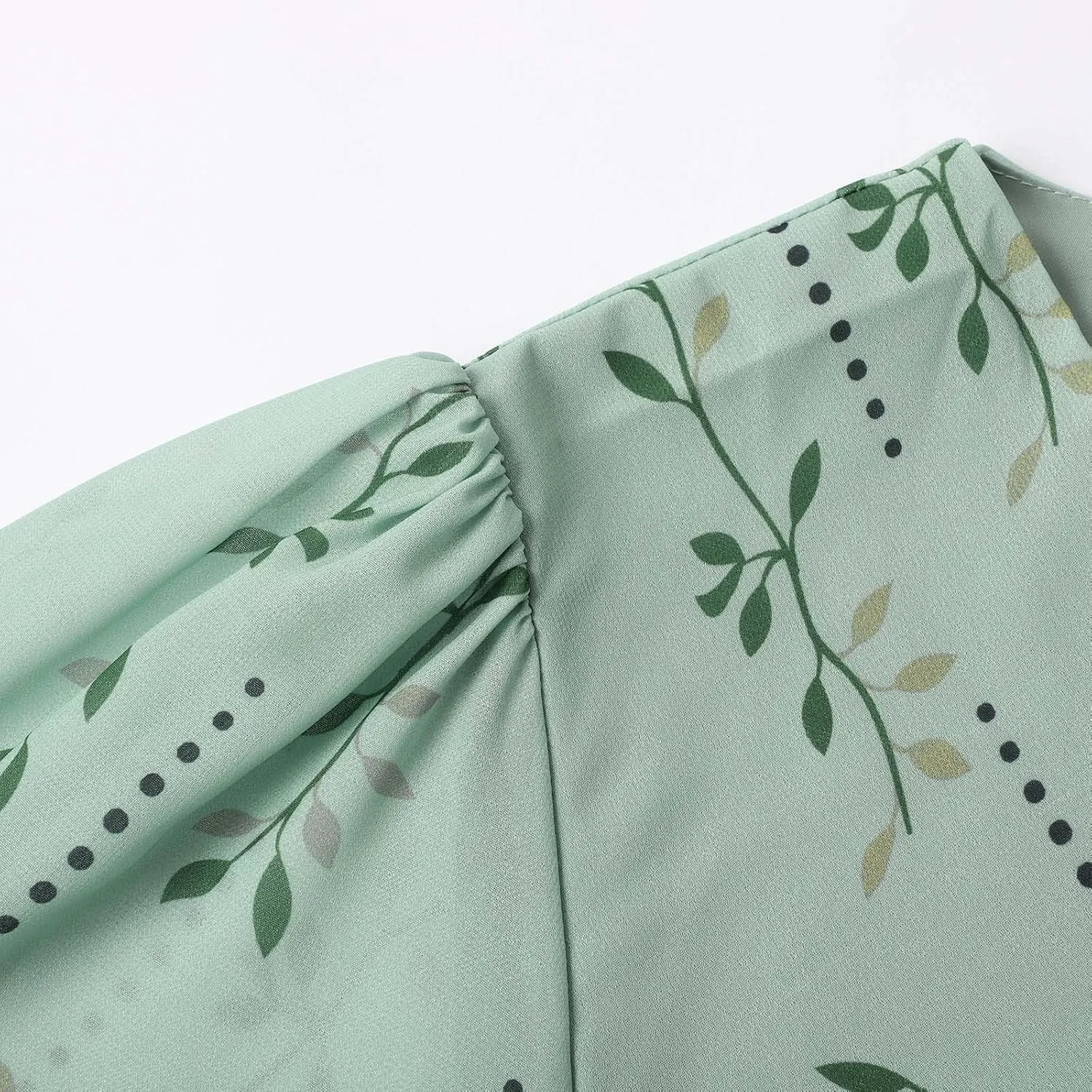 Womens Boho Floral Printed Chiffon Dresses 2025 Elegant V Neck Short Sleeve Belted Summer Wedding Prom Midi Dress