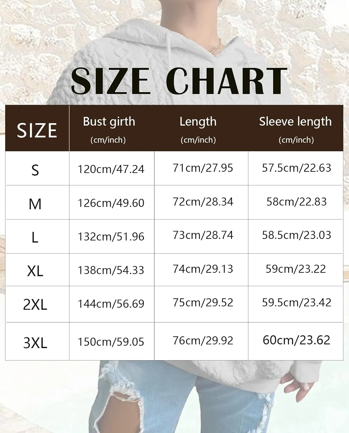 Women's Cable Knitted Hoodies Drawstring Long Sleeve Hooded Sweatshirt Casual Oversized Chunky Sweaters for Women