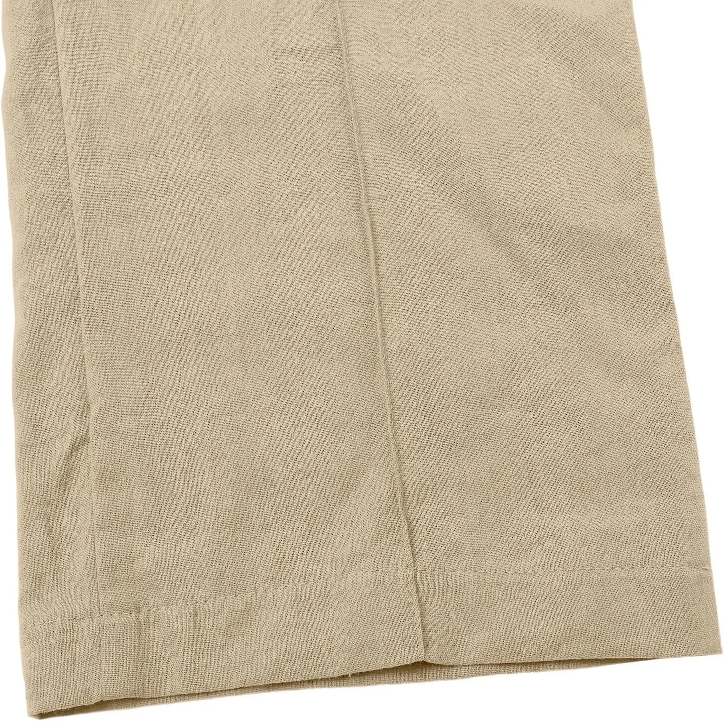 Womens Casual Cotton Linen Pants Lightweight Summer Relax Fit Elastic Waist Plus Size Solid Lounge Long Trousers