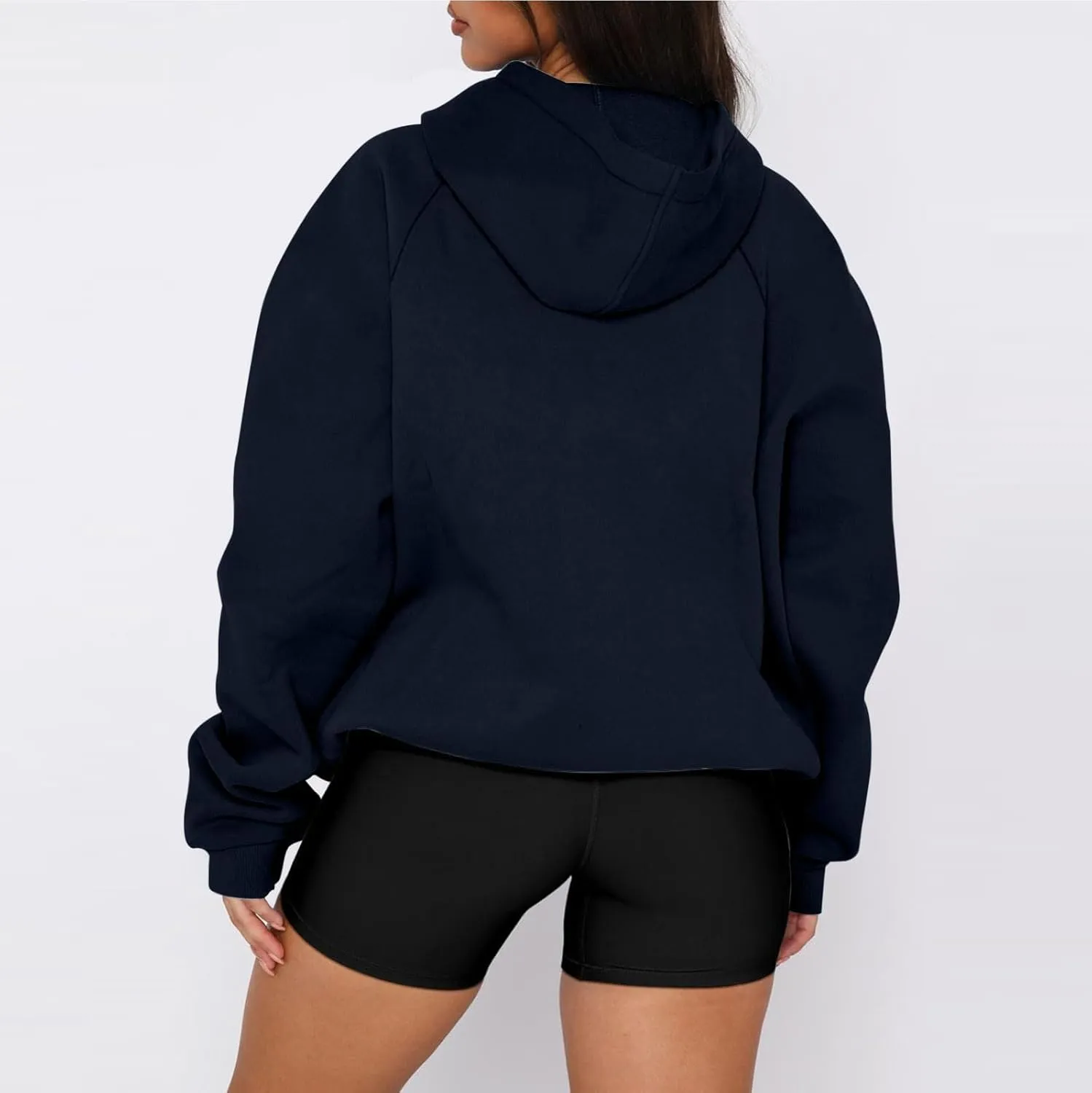 Women'S Casual Oversized Hoodie Soft Fleece Pullover Sweatshirt With Drawstring Perfect