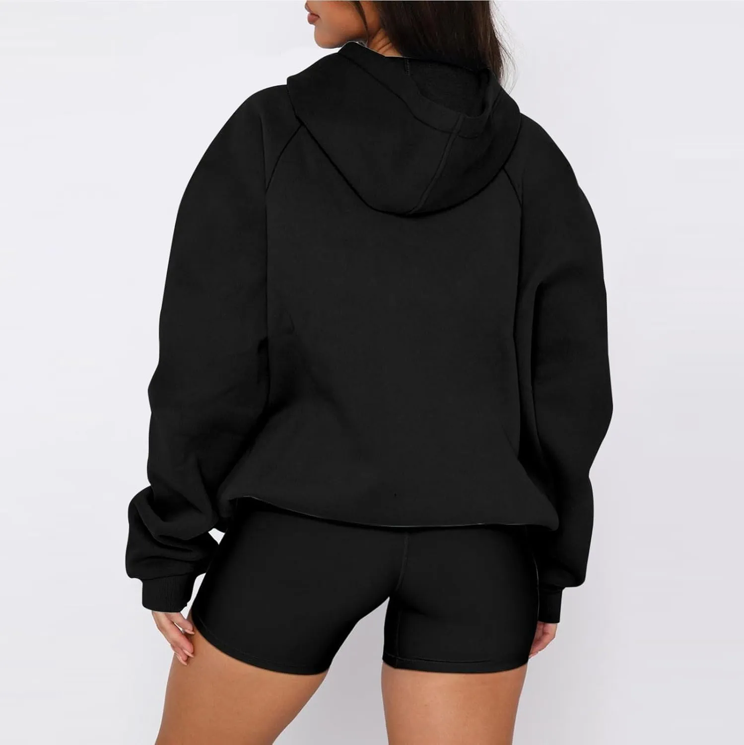 Women'S Casual Oversized Hoodie Soft Fleece Pullover Sweatshirt With Drawstring Perfect