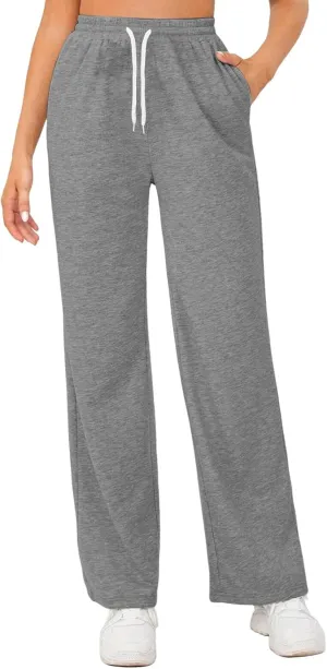 Womens Casual Pants Summer Elastic High Waist Pants Baggy Lightweight Comfy Soft Beach Trousers with Pockets 2025