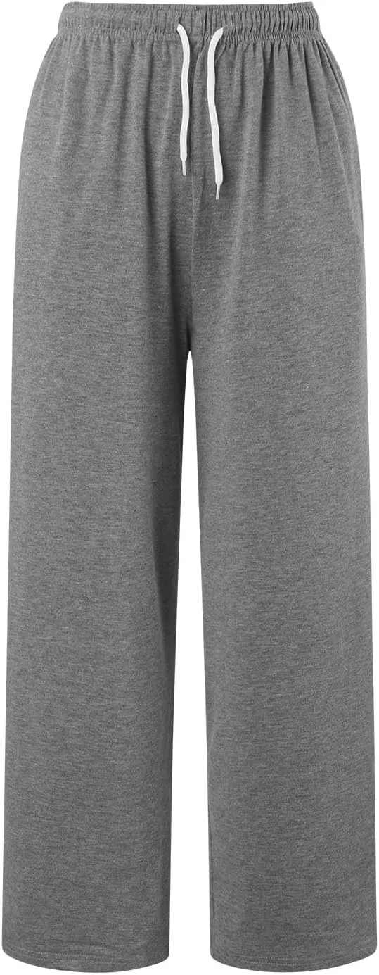 Womens Casual Pants Summer Elastic High Waist Pants Baggy Lightweight Comfy Soft Beach Trousers with Pockets 2025