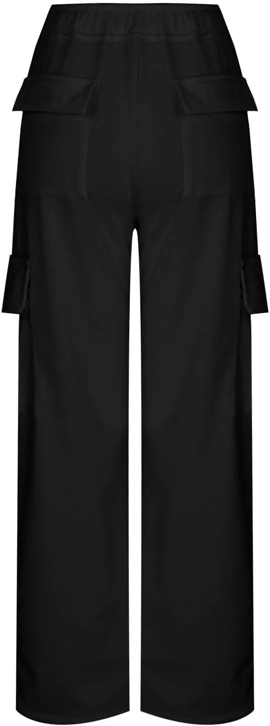 Women's Cinch Bottom Sweatpants High Waisted Casual Workout Athletic Baggy Joggers Lounge Pants with Pockets