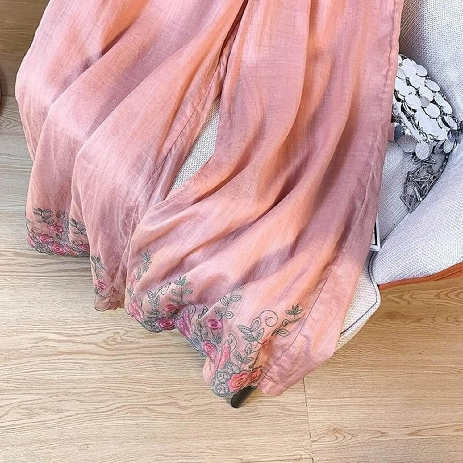 Women's Cotton Linen Cropped Wide Leg Pants Elastic Waist Casual Palazzo Trousers Drawstring Baggy Flowy Beach Culottes
