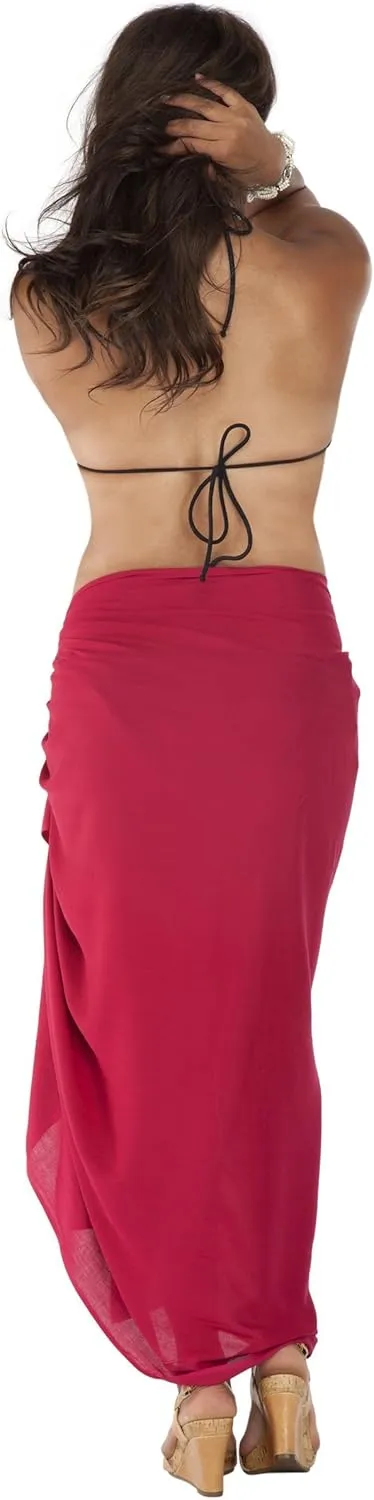 Womens Plus Size Fringeless (TM) Swimsuit Sarong