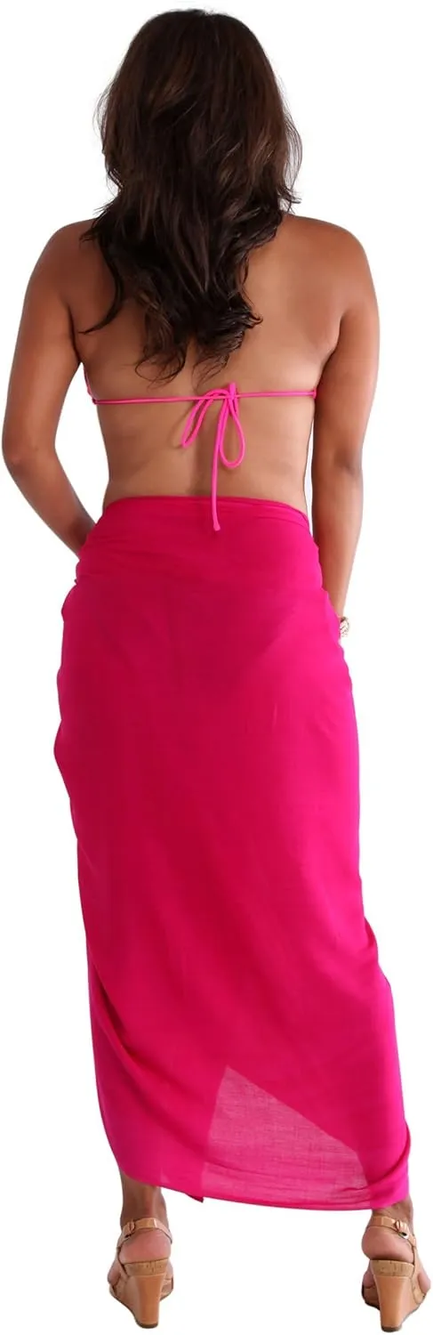 Womens Plus Size Fringeless (TM) Swimsuit Sarong