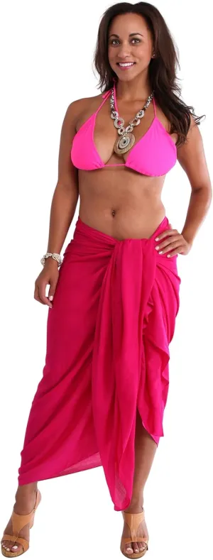 Womens Plus Size Fringeless (TM) Swimsuit Sarong