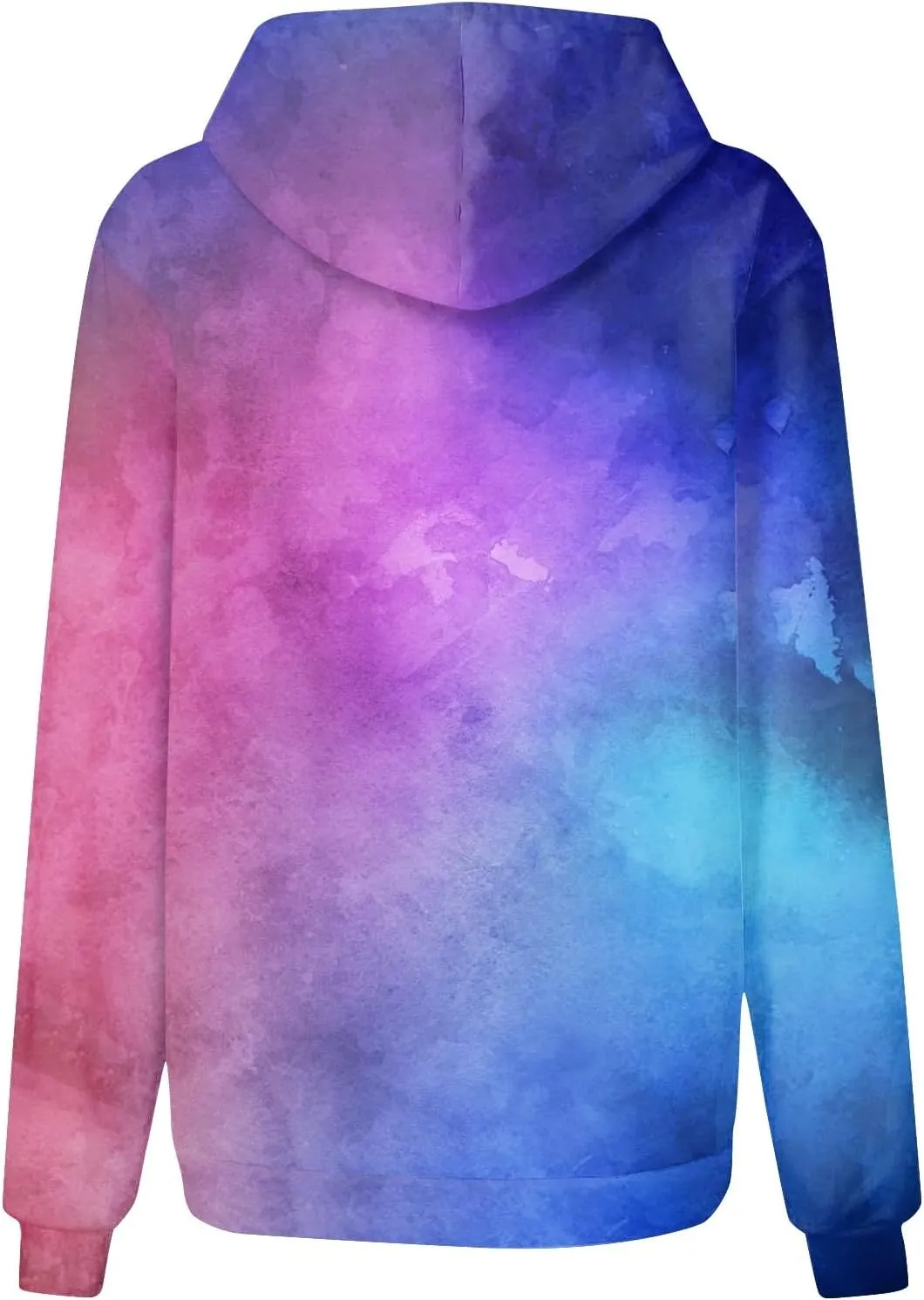 Women's Pullover Sweaters Long Sleeve Printed Sweatshirt Graphic Drawstring Top Hoodie Fall Outfits with Pocket