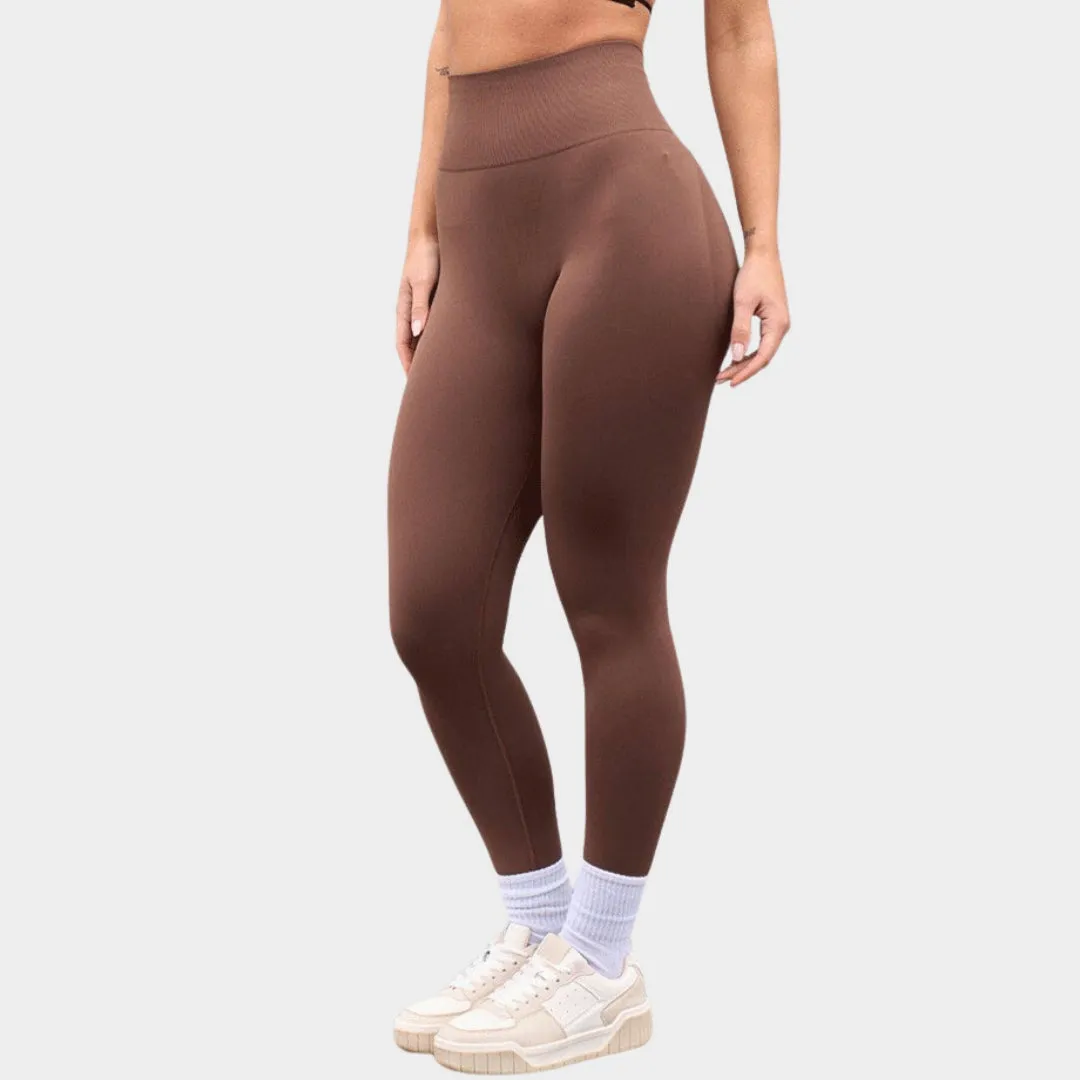 Women's Seamless High-Waist Leggings - Butt-Lifting V-Fold Design - Stretch & Supportive Fitness Trousers - Multiple Colours