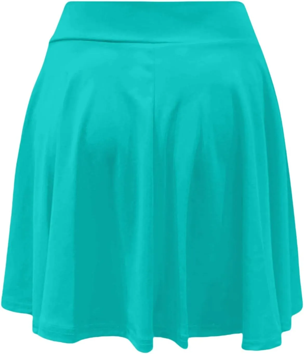Women's Skort with Built-in Shorts 2025 Fashion Casual Stretchy Pleated High Waisted Flared Mini Tennis Skater Skirt